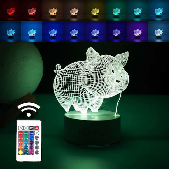 Διακοσμητικό Φωτιστικό LED 3D Illusion 3εκ.