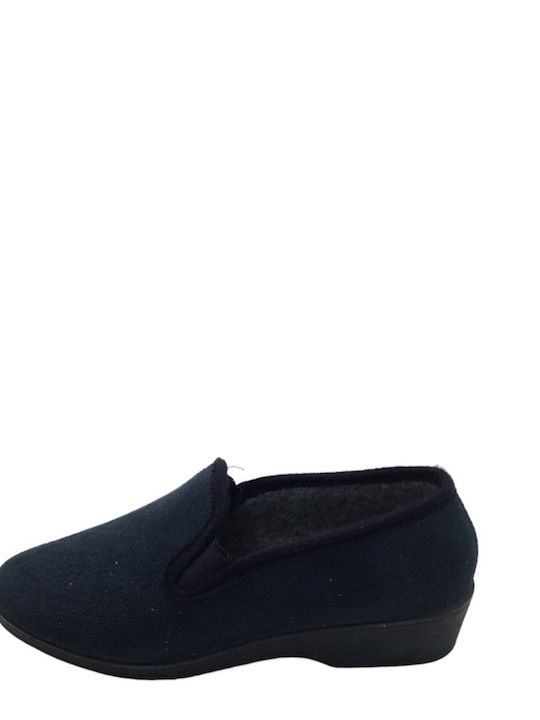 Slippers women's closed winter slippers Ateam 725-4609-25-Blue