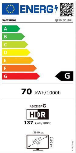 Samsung Smart Τηλεόραση 50" 4K UHD QLED LS01D The Serif HDR (2024) QE50LS01DAUXXH