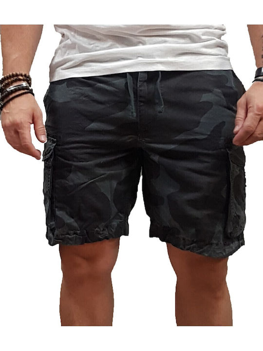 Ανδρικό Μαγιό Βερμούδα Μαύρη Camo