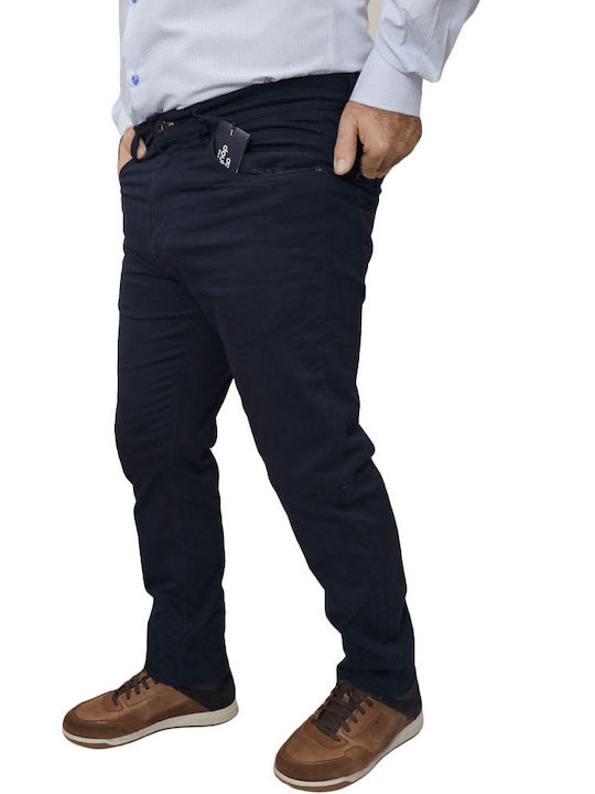 Pantaloni Elastic cu Croială Normală Marina