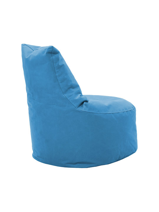 Waterproof Bean Bag Chair Poof Light Blue 65x65x40cm