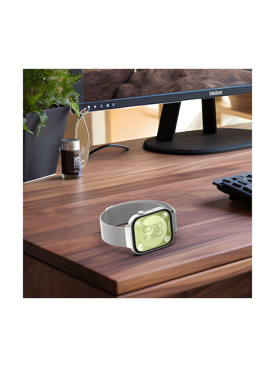 Tech-Protect Milanese Band Tragbare Bänder Rostfreier Stahl Schwarz Huawei Watch Fit 3 / 4 / 4 Pro / 5 / 5 Pro
