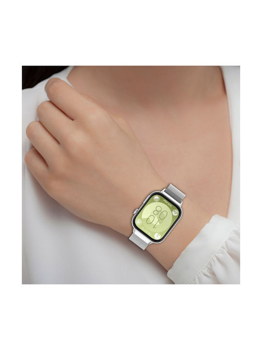 Tech-Protect Milanese Band Tragbare Bänder Rostfreier Stahl Schwarz Huawei Watch Fit 3 / 4 / 4 Pro / 5 / 5 Pro