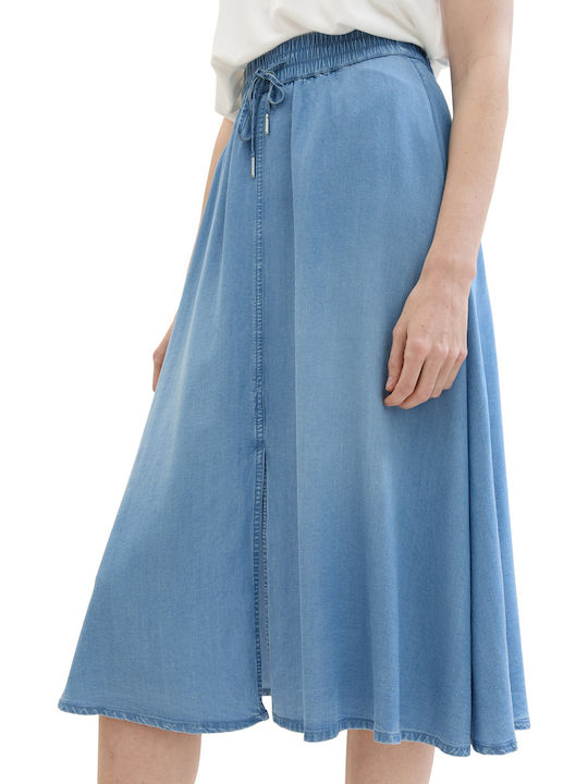 Τζιν Midi Φούστα Stone Blue Denim