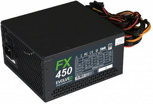 Evolveo 450W Negru Sursă de Alimentare Calculator Complet modular (CZEFX450)