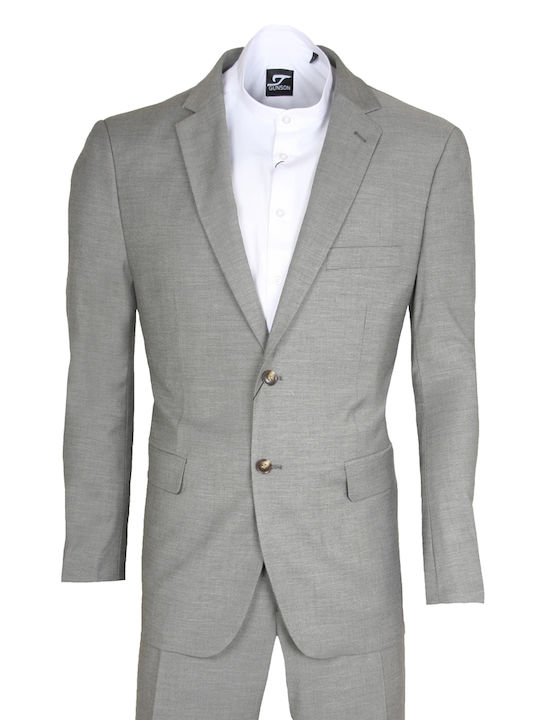 Stefansxxl Men's Suit Regular Fit Gray