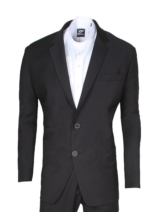 Stefansxxl Men's Suit Regular Fit Black