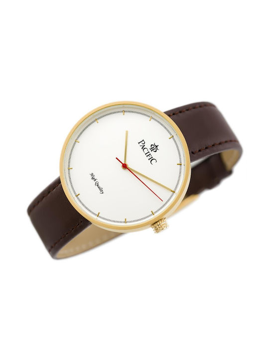 Pacific Watch with Brown Leather Strap