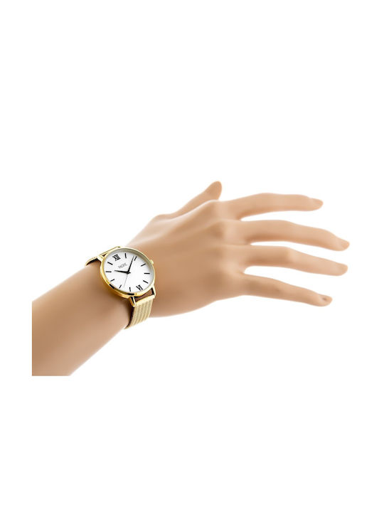 Pacific Uhr mit Gold Metallarmband