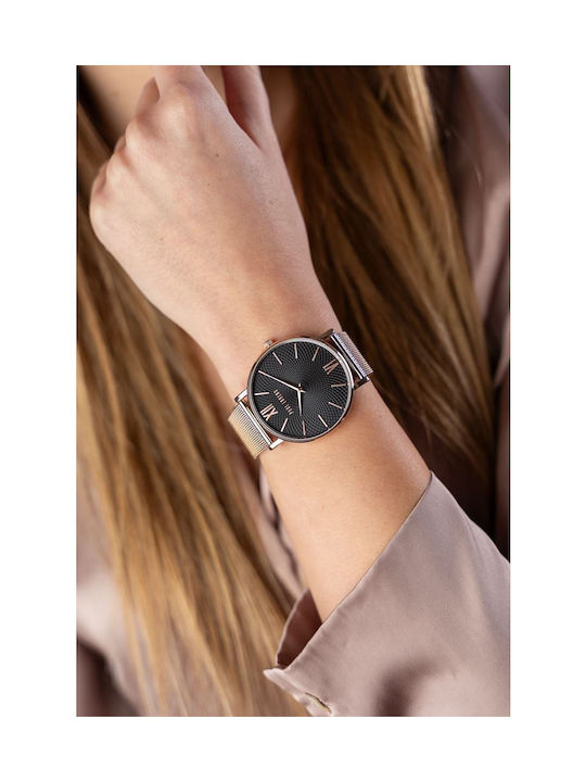 Women's Watch 40mm Battery with Gold Metal Strap