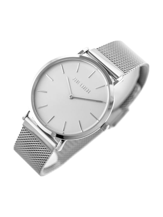 Paul Lorens Дамски Часовник 40mm Кварцов със Сребрист Метална Верижка