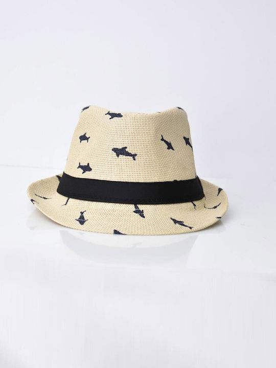 Shark Patterns Beige Hat 24741