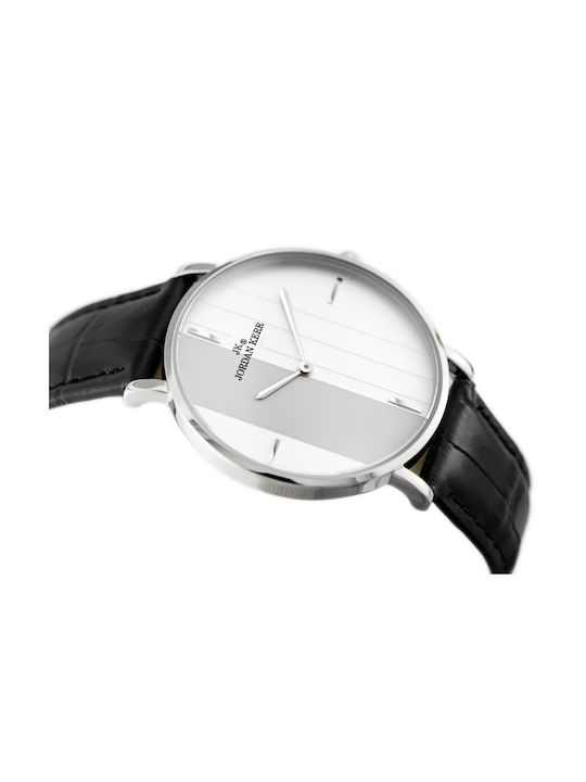 Jordan Kerr Watch with Black Leather Strap