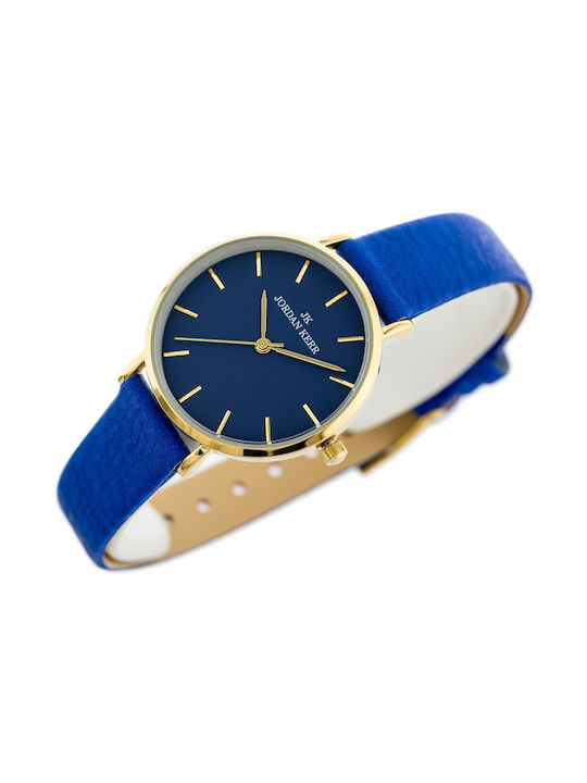 Jordan Kerr Watch with Blue Rubber Strap