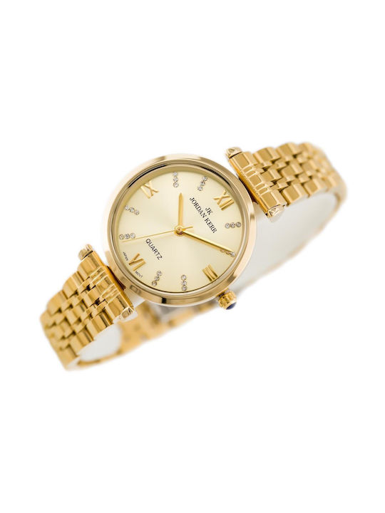 Jordan Kerr Watch with Gold Metal Bracelet