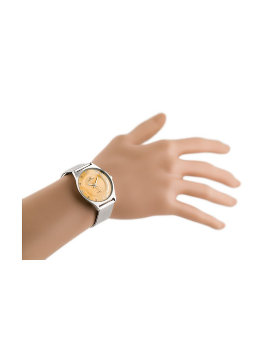 Jordan Kerr Γυναικείο Ρολόι 31mm Μπαταρίας με Ασημί Μεταλλικό Μπρασελέ