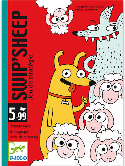 Επιτραπέζιο Παιχνίδι SwipSheep για 3-5 Παίκτες 5+ Ετών Djeco