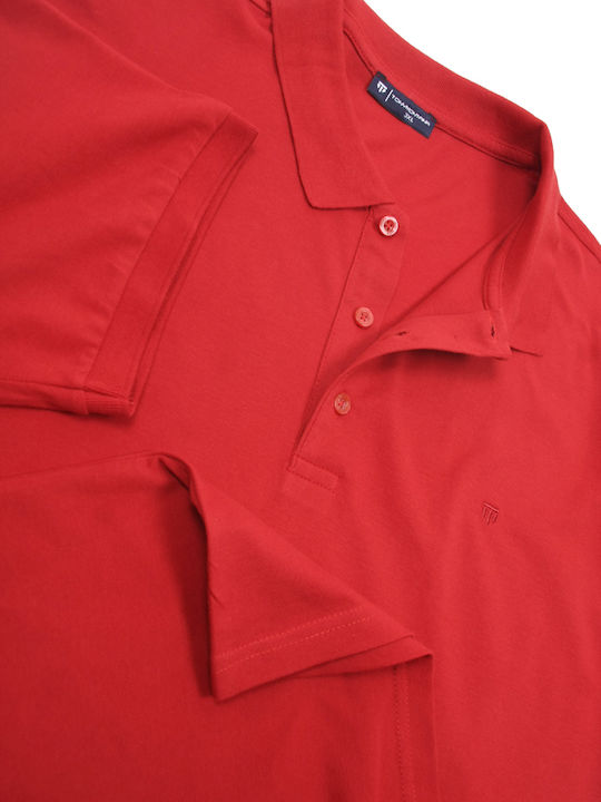 Polo Short Sleeve Blouse Red