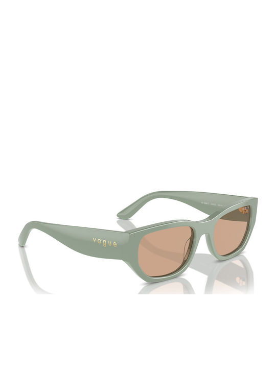 Vogue Women's Sunglasses with Green Plastic Frame and Brown Lens VO5586S 3161/3