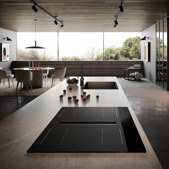 Faber Galileo Stripes A830 Induction Cooktop Autonomous with Hood 83x52εκ.