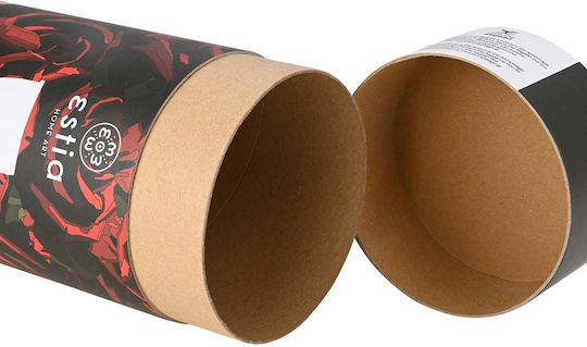 Estia Coffee Mug Save The Aegean Pahar Termos Oțel inoxidabil Fără BPA 350ml Twilight Rose cu Pai