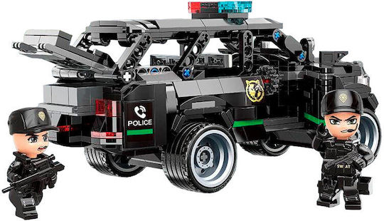 Qman Building Blocks Mine City Police Car For 6+ Years 686 Pieces