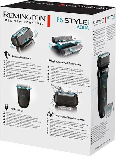 Remington F6000 Περιστρεφόμενη Ξυριστική Μηχανή Προσώπου Επαναφορτιζόμενη