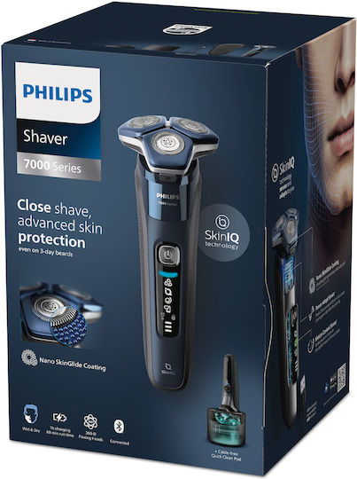 Philips Series 7000 S7885/50 Περιστρεφόμενη Ξυριστική Μηχανή Προσώπου Επαναφορτιζόμενη