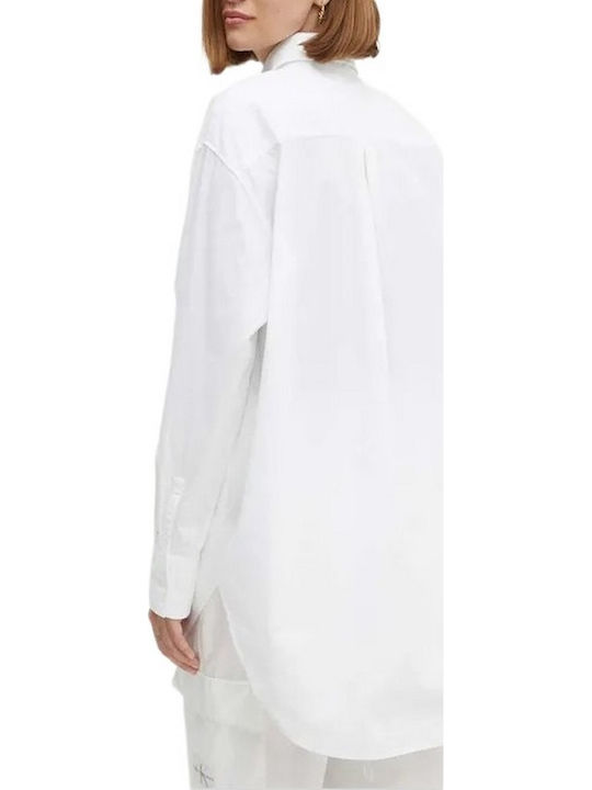 Μακρυμάνικο Γυναικείο Πουκάμισο Bright White