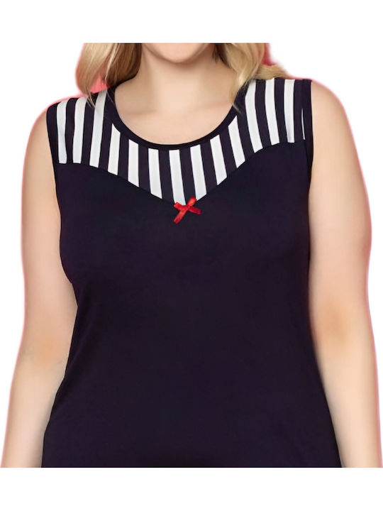 Summer Mini Dress Dark Blue