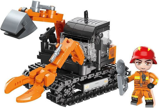 Qman Τουβλάκια Rescue Excavator για 6+ Ετών 176τμχ