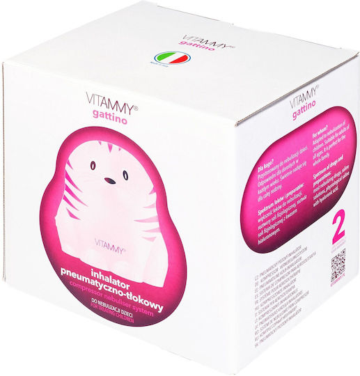 Pneumatic Nebulizer Inhaler Vitammy Gattino A1503 0.3 Ml Min