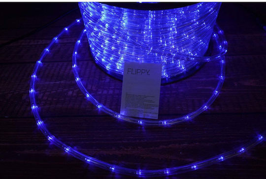 Țeavă luminată 2400 Becuri 220V Roșu cu Programe 100m IP65