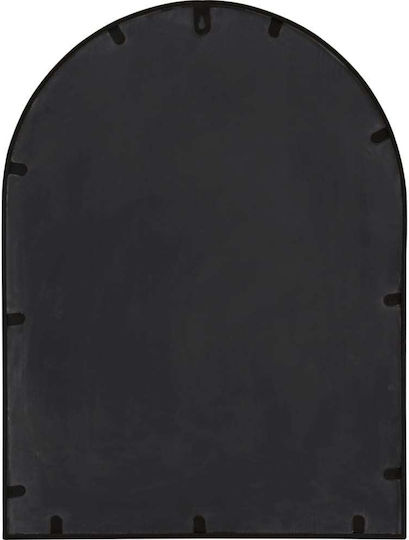 vidaXL Wall Mirror with Black Metallic Frame 45x60cm 1pcs
