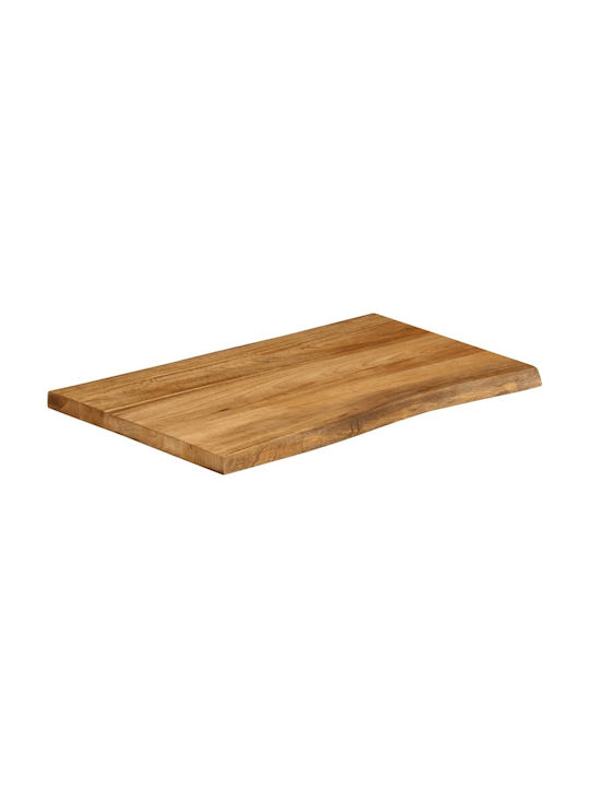 vidaXL Möbeloberfläche aus Massivholz 90x60x2,5cm 370765