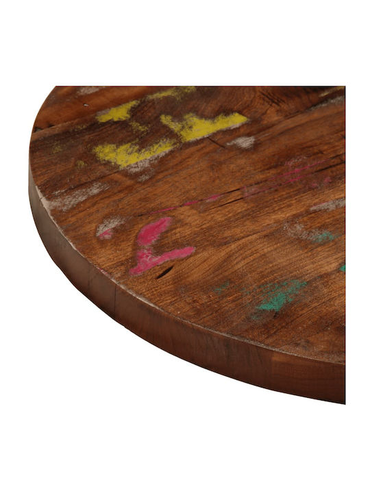 vidaXL Rund Tischoberfläche aus Massivholz Brown 40x40x1.5cm 370017 1Stück