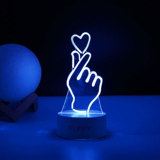 Dekorative Lampe 3D-Illusion Weiß