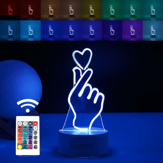 Dekorative Lampe 3D-Illusion Weiß