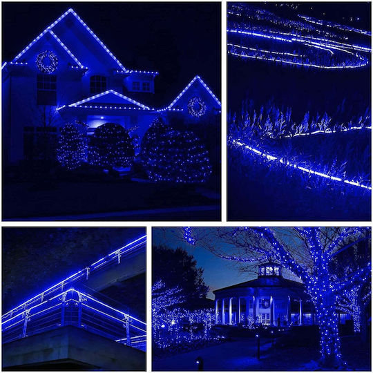 Țeavă luminată 240 Becuri 220V Roșu 10m IP65