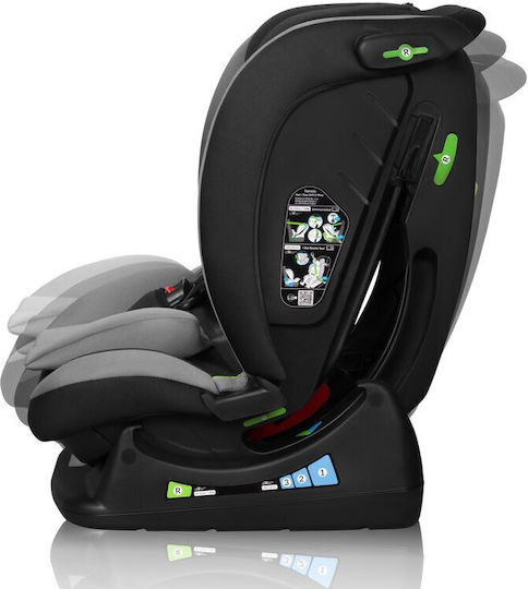 Lionelo Aart Детско Столче за Кола i-Размер Grey Graphite 0-36 кг