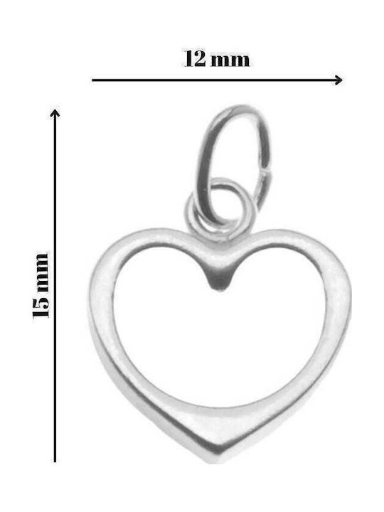 Herz Charm aus Silber