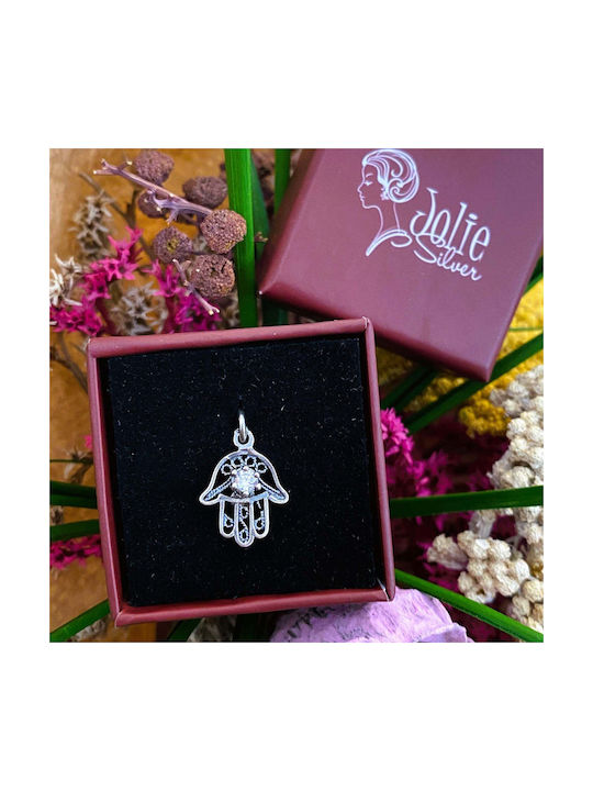 Pandantiv Jolie Argint Sterling 925 Hamza Design Filigran 0.9 G 15x10 Mm