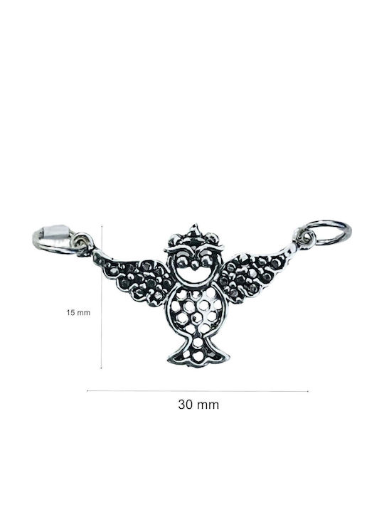 Pandantiv Jolie Argint 925 Bufniță Patinată Model 30 X 15 Mm 2.4 G