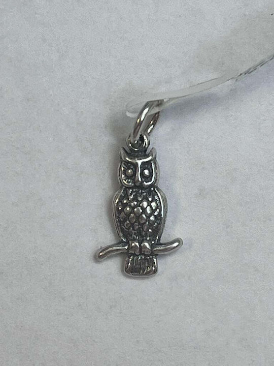 Pendant Jolie Silver Sterling Silver 925 Owl on Branch Design 1.5 G 2 x 1 cm
