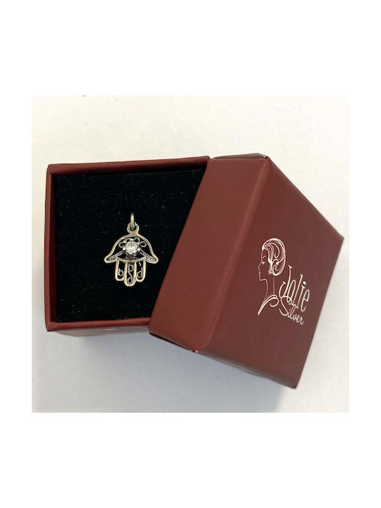 Pandantiv Jolie Argint Sterling 925 Hamza Design Filigran 0.9 G 15x10 Mm