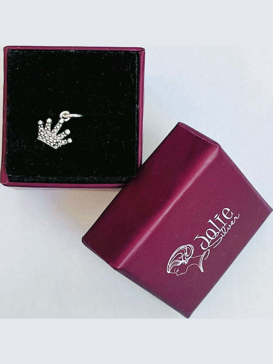 925 Silver Pendant Jolie Silver Crown Model 15 X 10 Mm 0.9 G