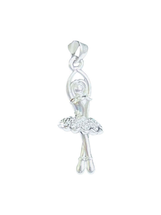 Pandantiv Jolie Argint Sterling 925 Model Delicat de Balet 25 X 8 Mm 1.7 G