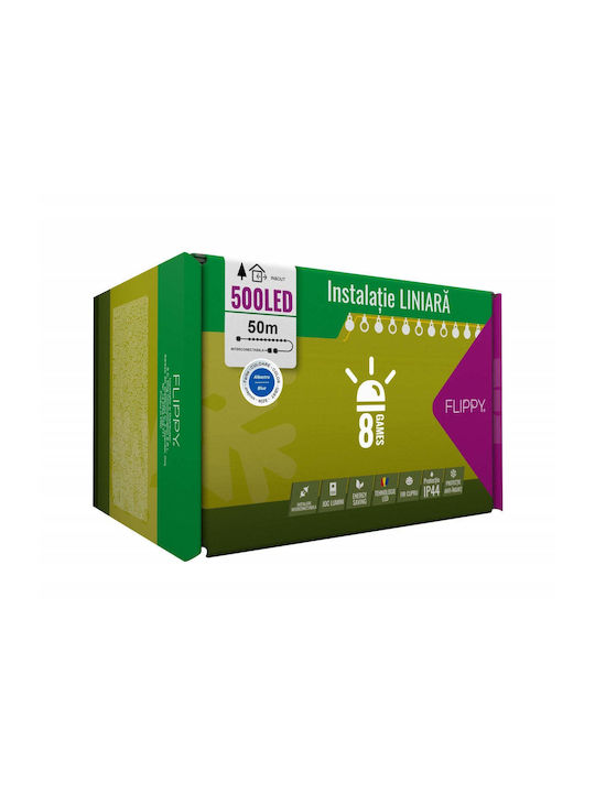 500 Λαμπάκια LED 50μ. Μπλε σε Σειρά