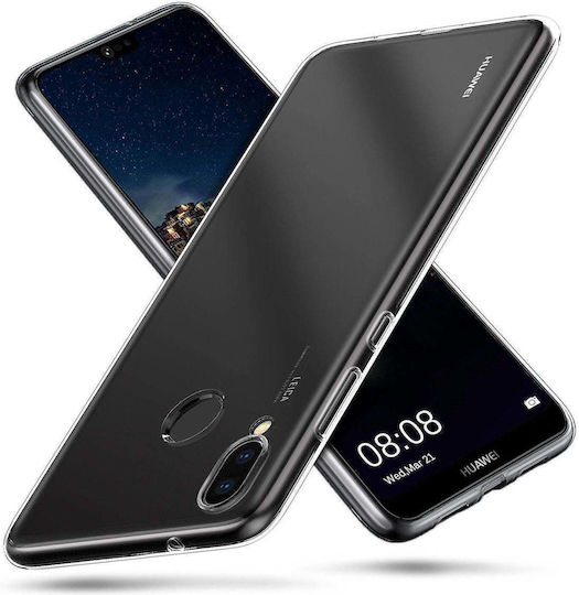 Back Cover Σιλικόνης 0.6mm Διάφανο (Huawei P20 Lite)